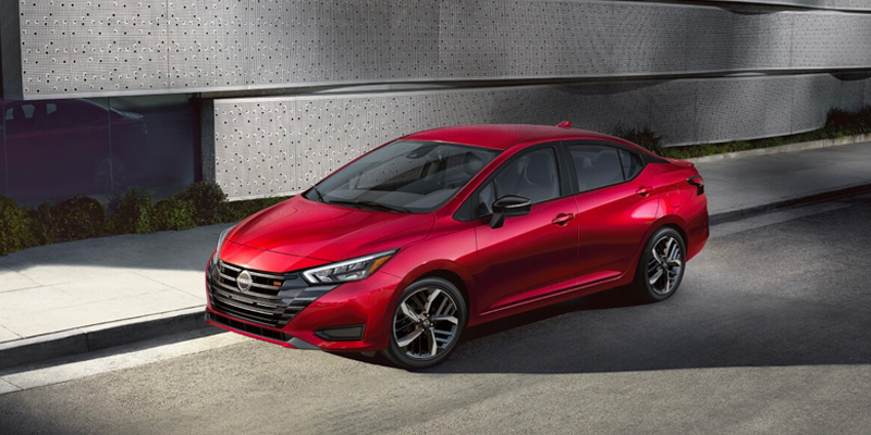 A 2025 Nissan Vera parked on a curb in Mayfield Heights, OH