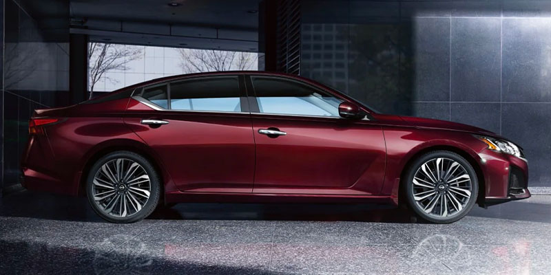 A sleek 2025 Nissan Altima, part of the new model year line-up of Nissan sedans available in Mayfield Heights, OH