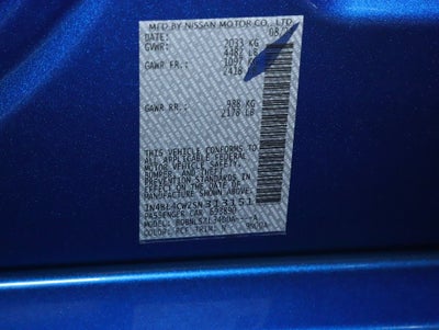 2025 Nissan Altima 2.5 SR