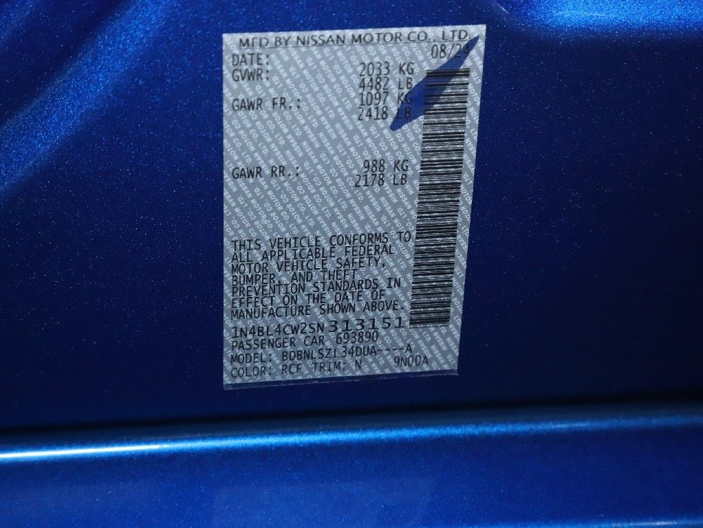 2025 Nissan Altima 2.5 SR