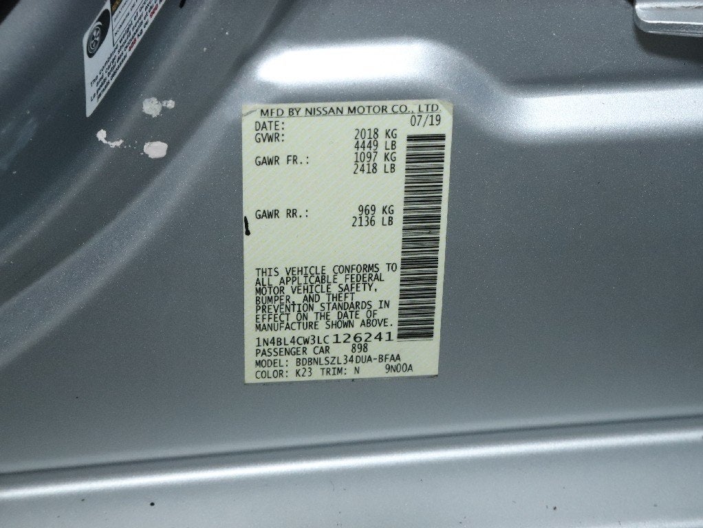 2020 Nissan Altima 2.5 SR