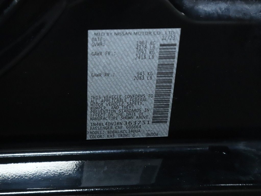 2024 Nissan Altima 2.5 SV