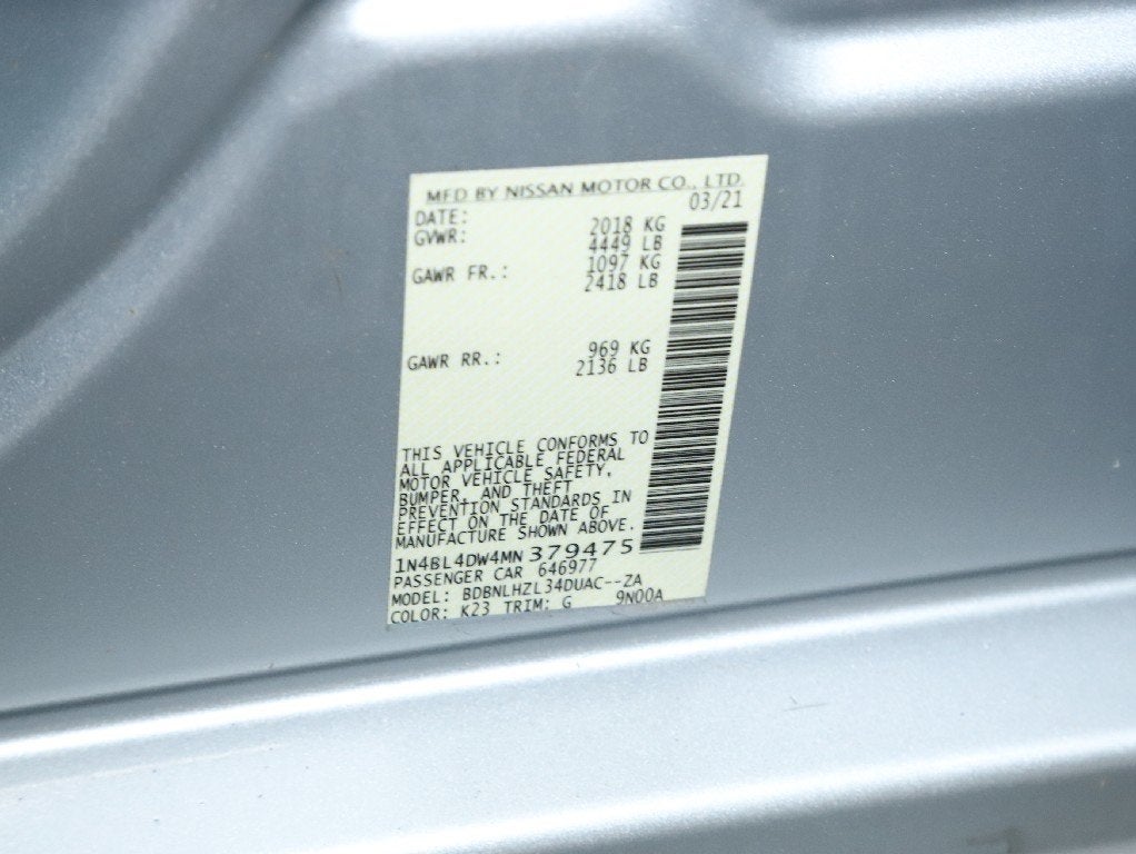 2021 Nissan Altima 2.5 SV