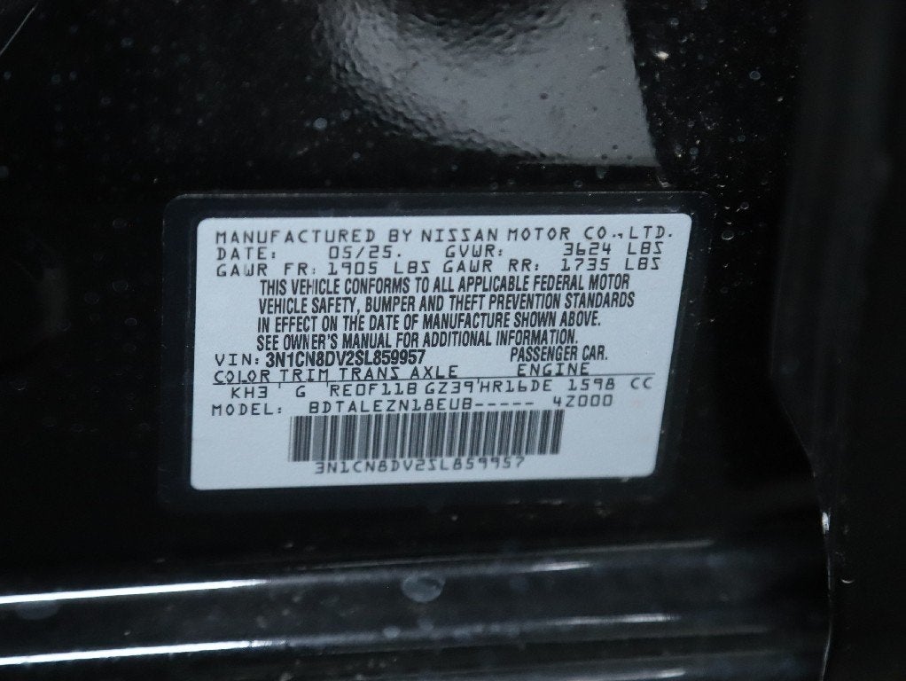 2025 Nissan Versa 1.6 S