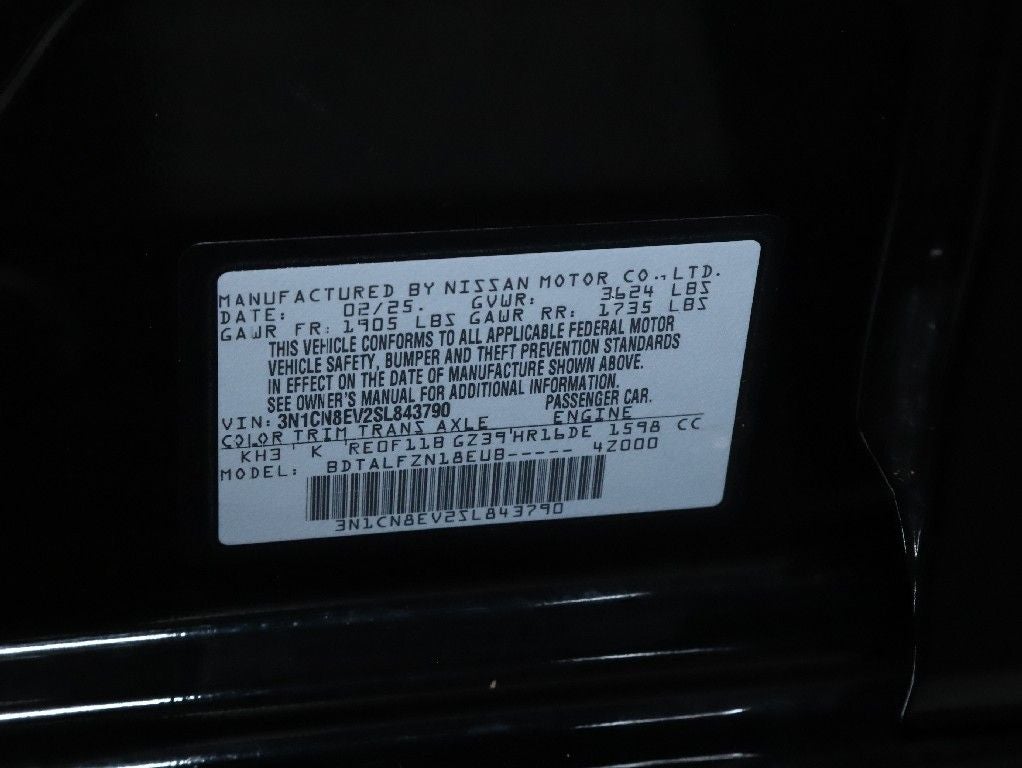 2025 Nissan Versa 1.6 SV