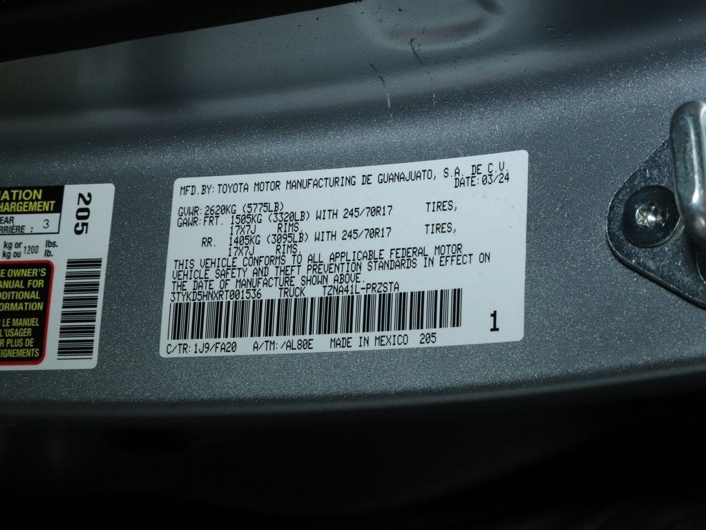 2024 Toyota Tacoma SR