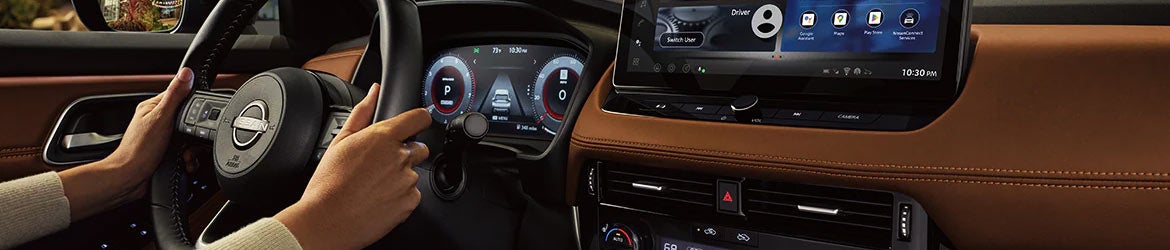 The dashboard lights of the 2024 Nissan Rogue in Mayfield Heights, OH