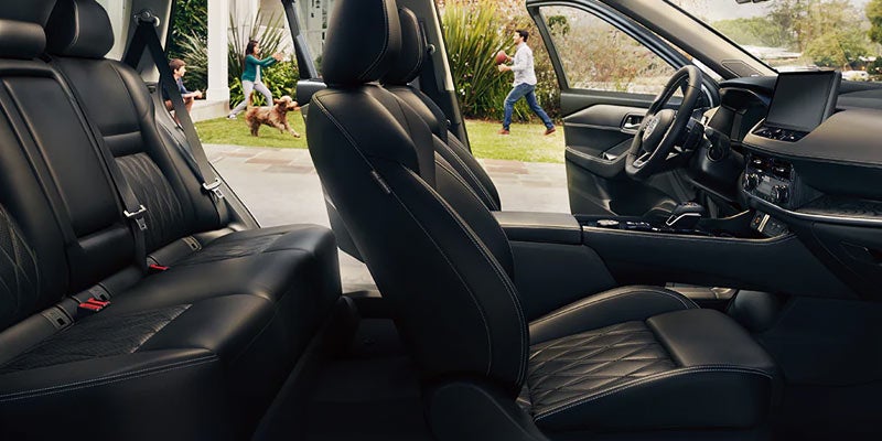 The seating options available in the 2024 Nissan Rogue in Mayfield Heights, OH