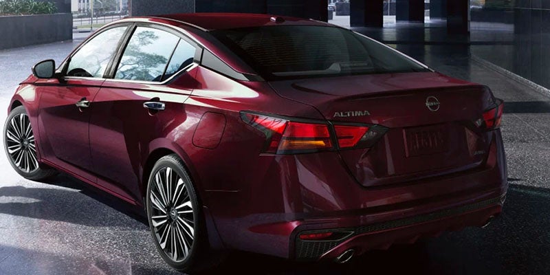 The rear of the 2025 Nissan Altima in Mayfield Heights, OH