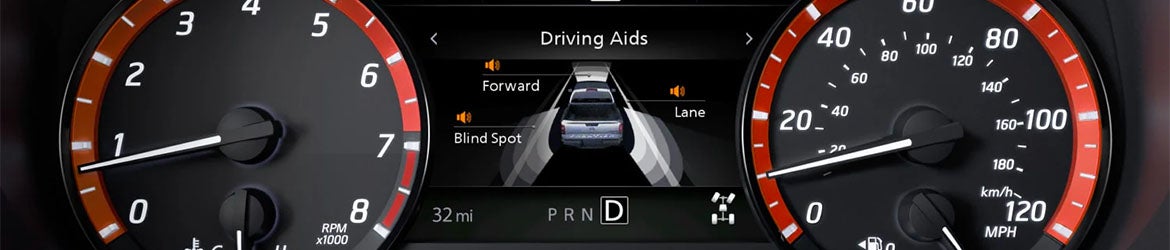 The infotainment system in the 2025 Nissan Frontier in Mayfield Heights, OH
