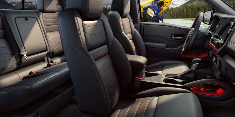 The interior of the 2025 Nissan Frontier in Mayfield Heights, OH