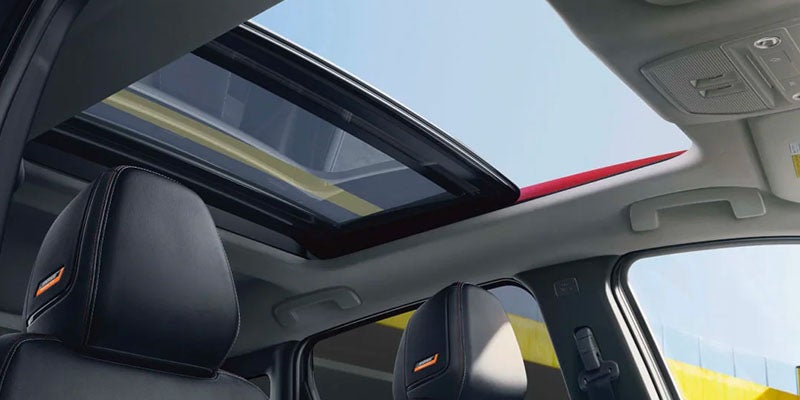 A moonroof option for the 2025 Nissan Kicks in Mayfield Heights, OH
