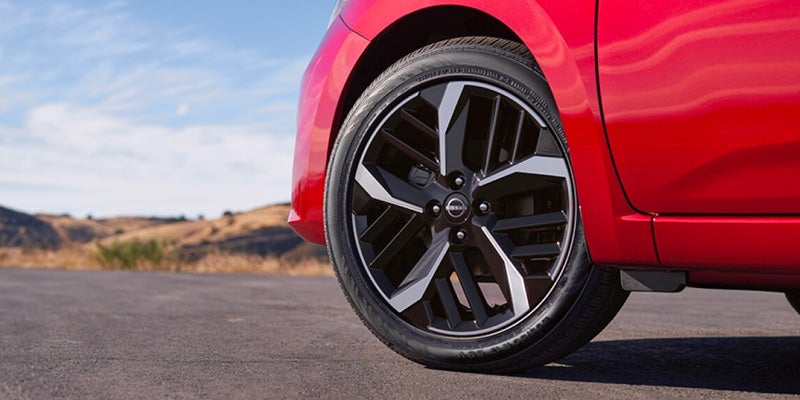 A rim option on the 2025 Nissan Versa in Mayfield Heights, OH