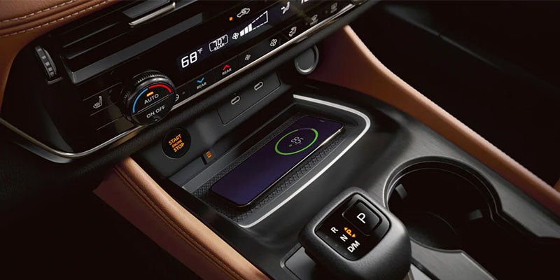 Wireless charging in the 2025 Nissan Rogue in Mayfield Heights, OH