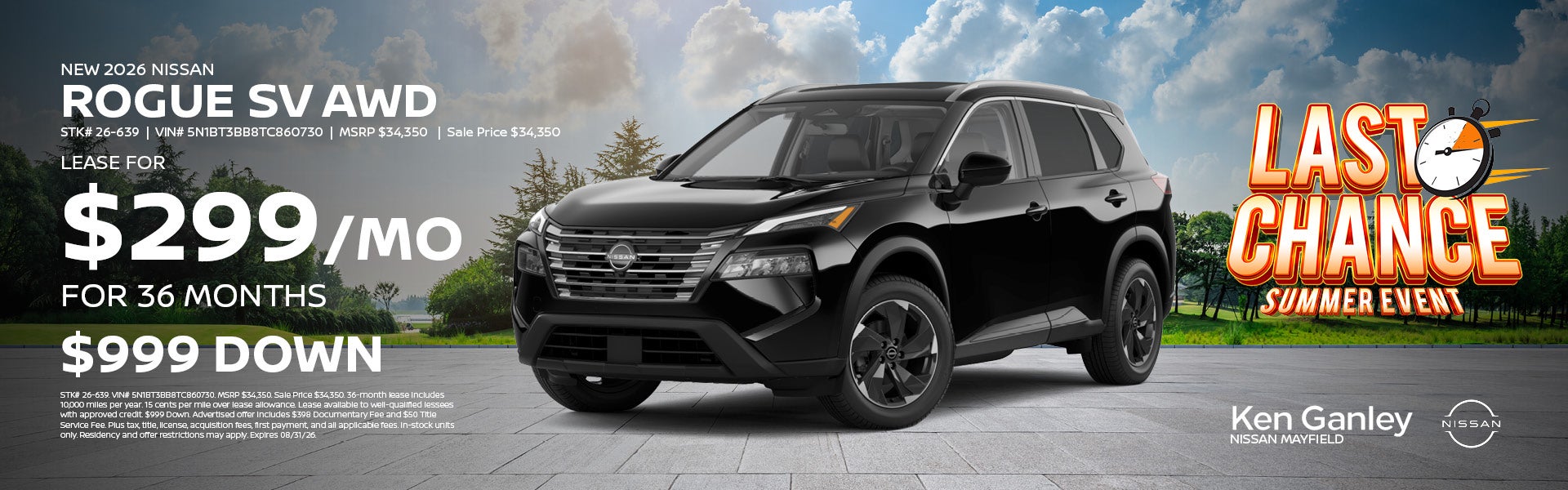 New 2026 Nissan Rogue SV AWD