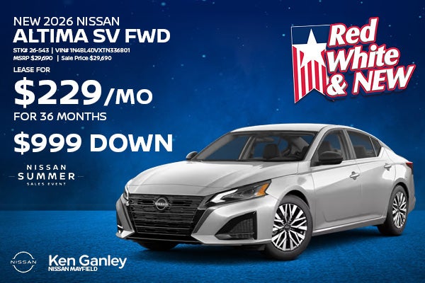 New 2026 Nissan Altima SV FWD