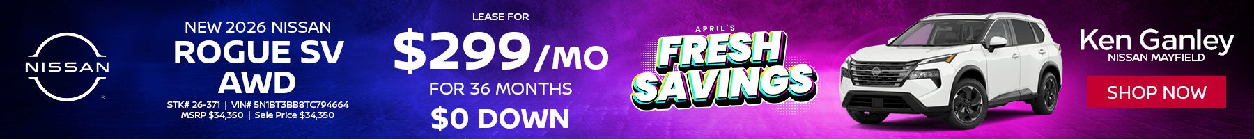 New 2026 Nissan Rogue SV AWD 
