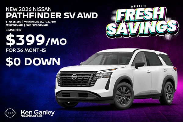 New 2026 Nissan Pathfinder SV AWD