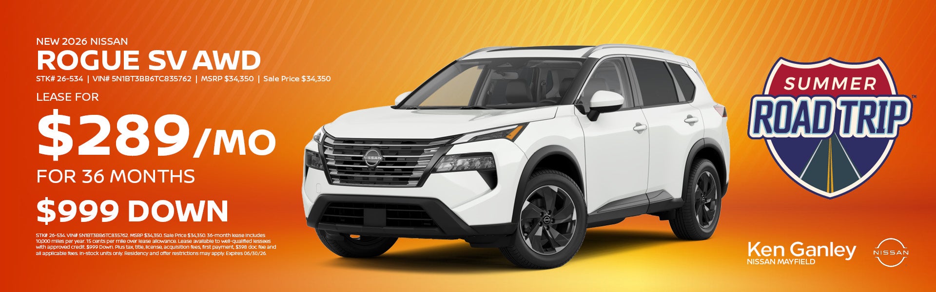 New 2026 Nissan Rogue SV 