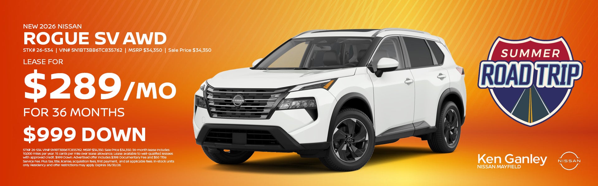 New 2026 Nissan Rogue SV 