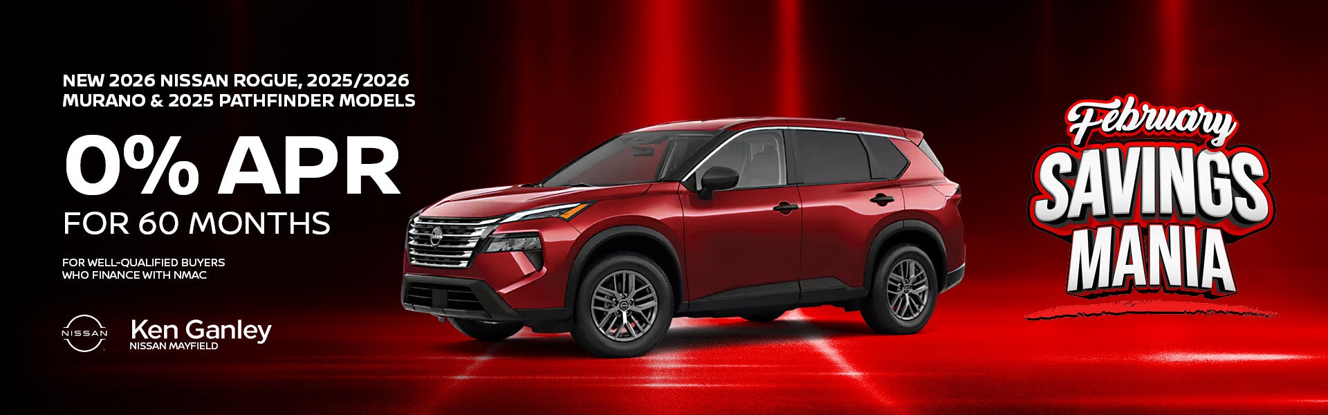 New 2026 Nissan Rogue, 2025/26 Murano & 2025 Pathfinder Mode