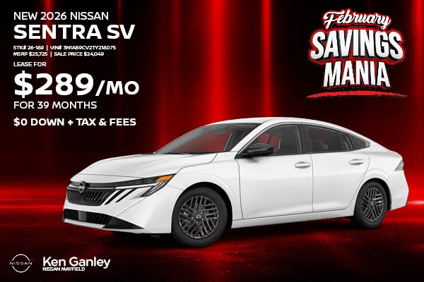  NEW 2026 NISSAN SENTRA SV