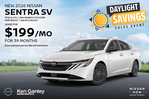 New 2026 Nissan Sentra SV 